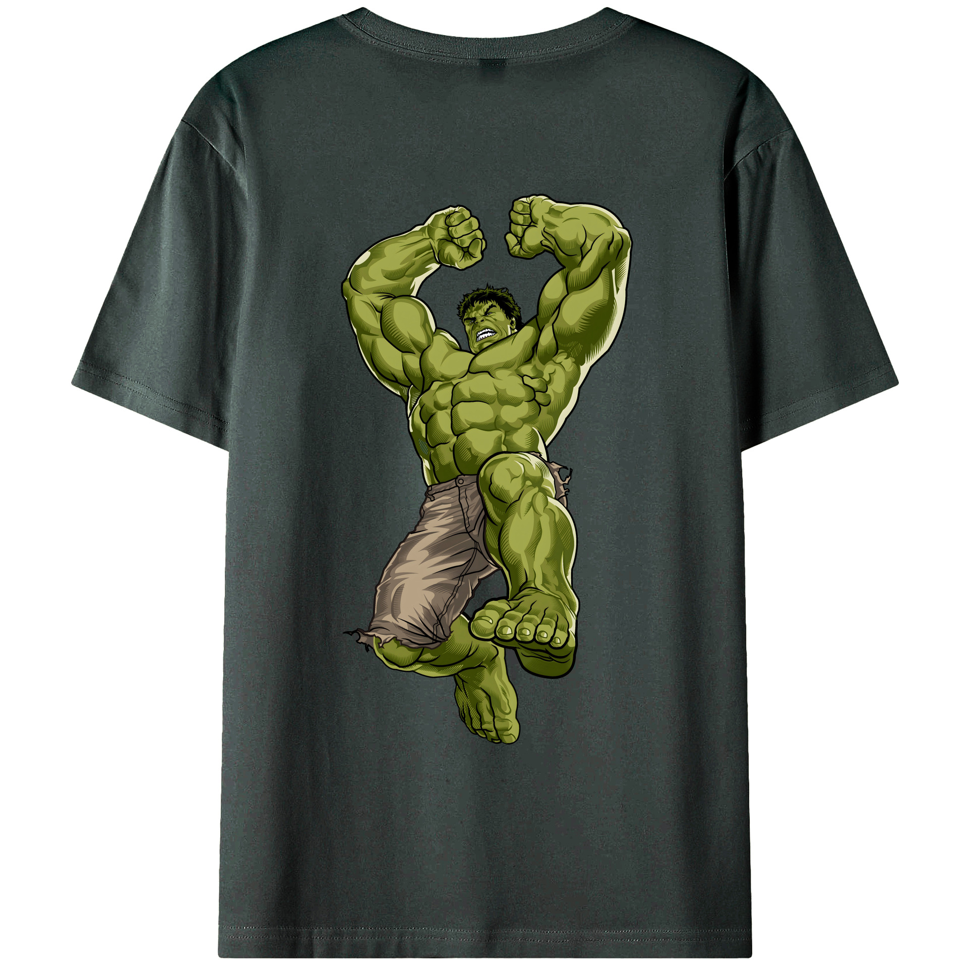 （画像用） アベンジャーズ The Avengers 綿100％ メンズ半袖Tシャツ（バックプリント） 通気性
